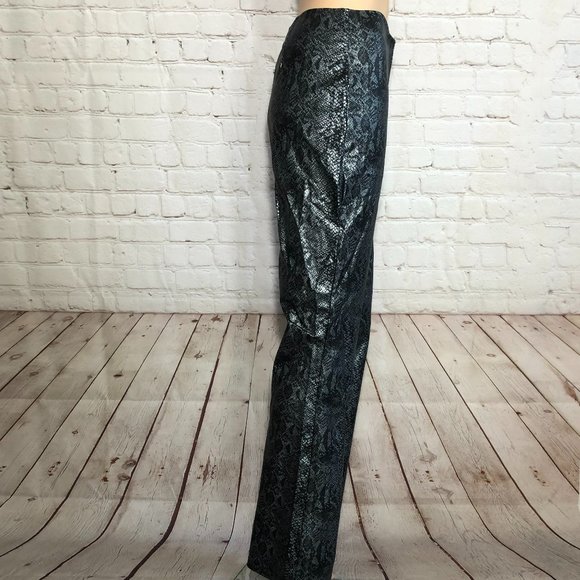 Retro Highway flare reptile snakeskin pant NEW - Picture 2 of 3